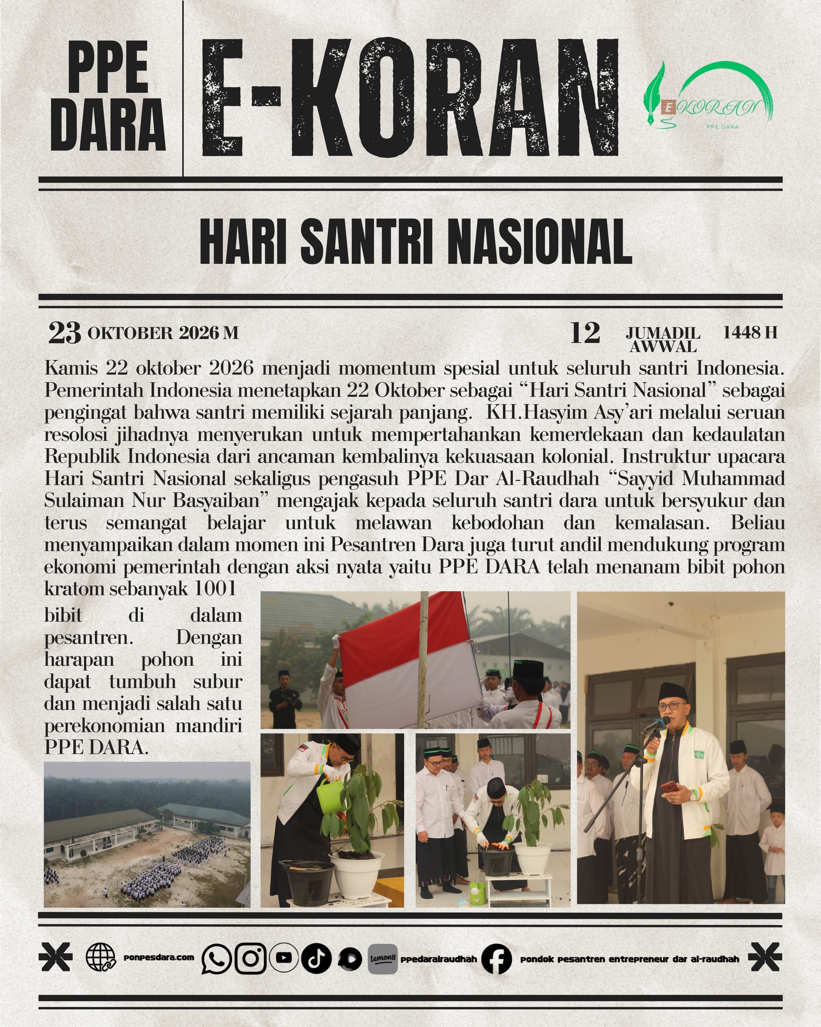 Upacara Hari Santri Nasional 2026